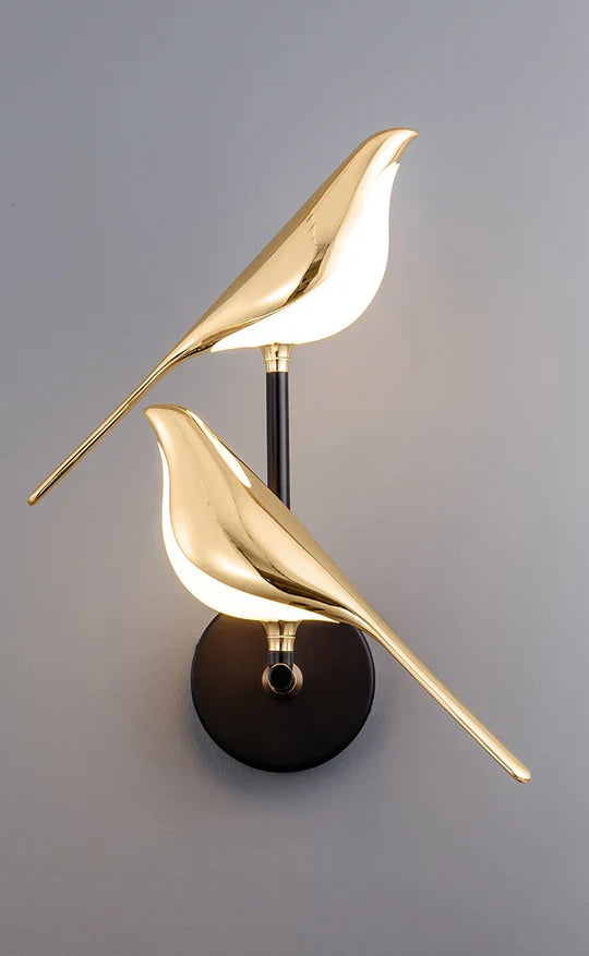 AuroWings | Scandinavische LED-vogel wandlamp