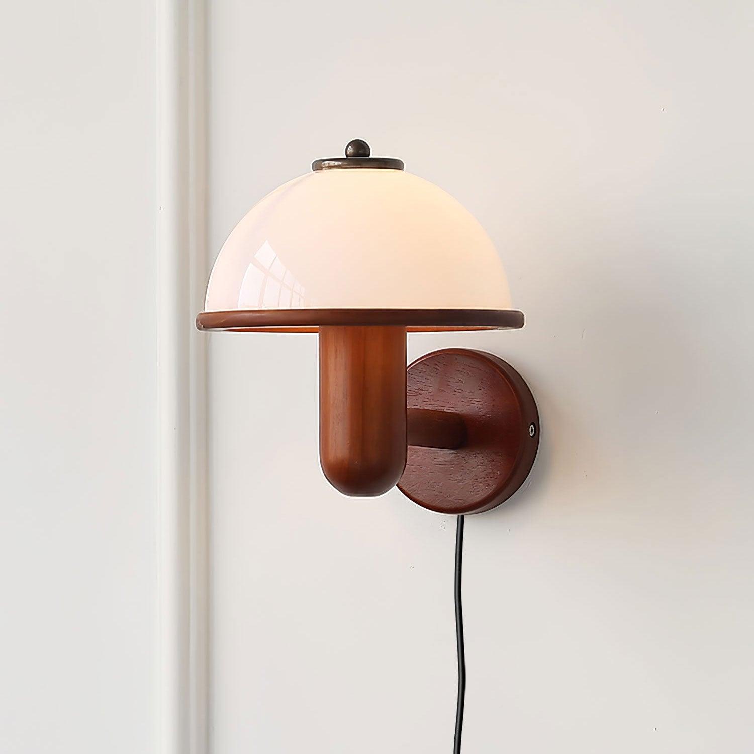 Mushroom Glow - Wandlamp van houten paddenstoel