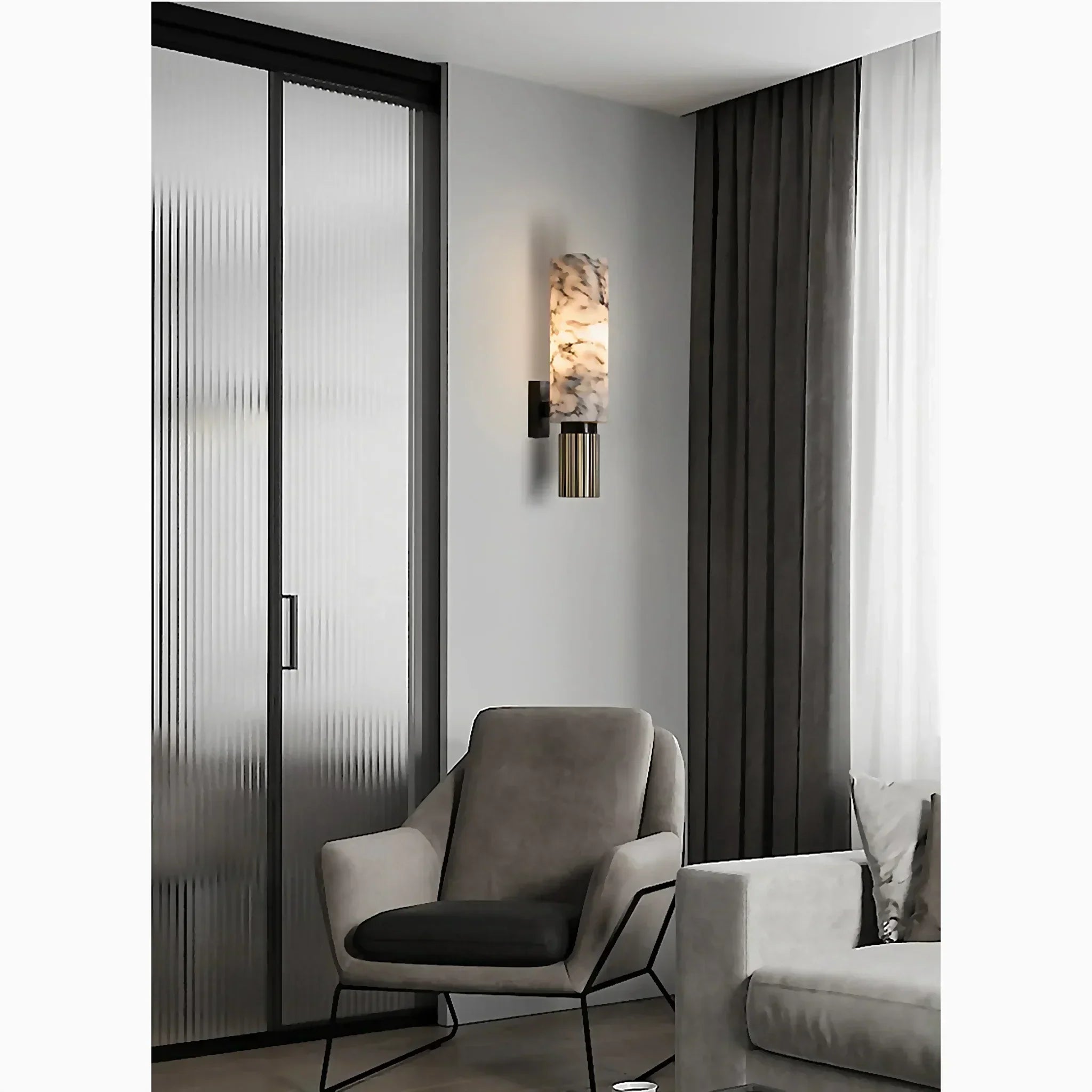 MarbleGlow - Marmeren Wandlamp