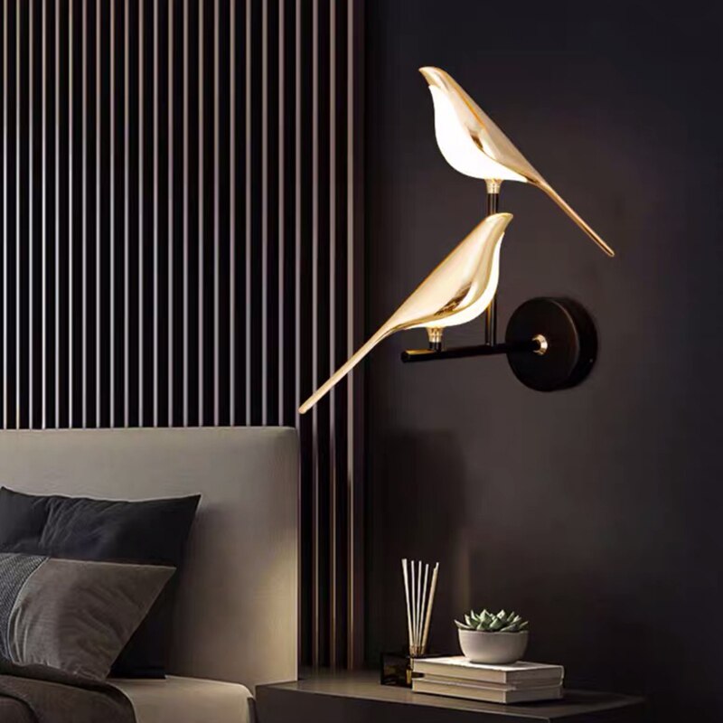 LumiBird - Scandinavische LED-vogel wandlamp