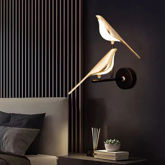 AuroWings | Scandinavische LED-vogel wandlamp